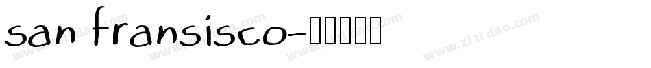 san fransisco字体转换
